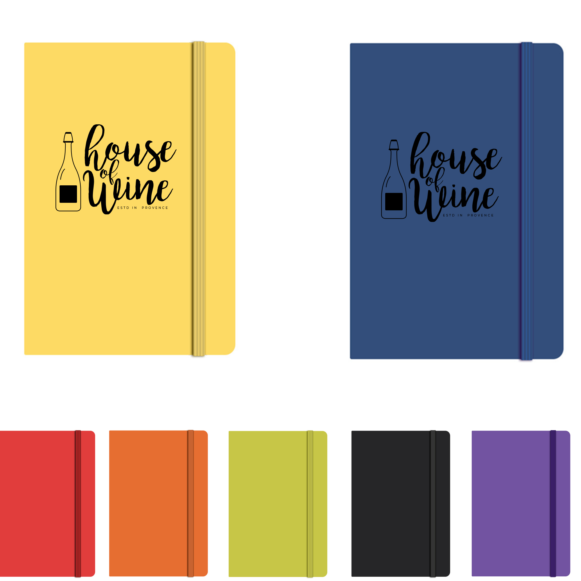 A5 Hardcover Notebook with Elastic Band 1