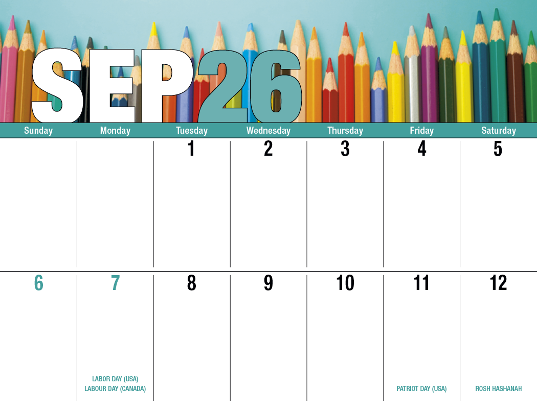 Good Value™ Seasonal Expressions Big Block - Stapled Calendar 9