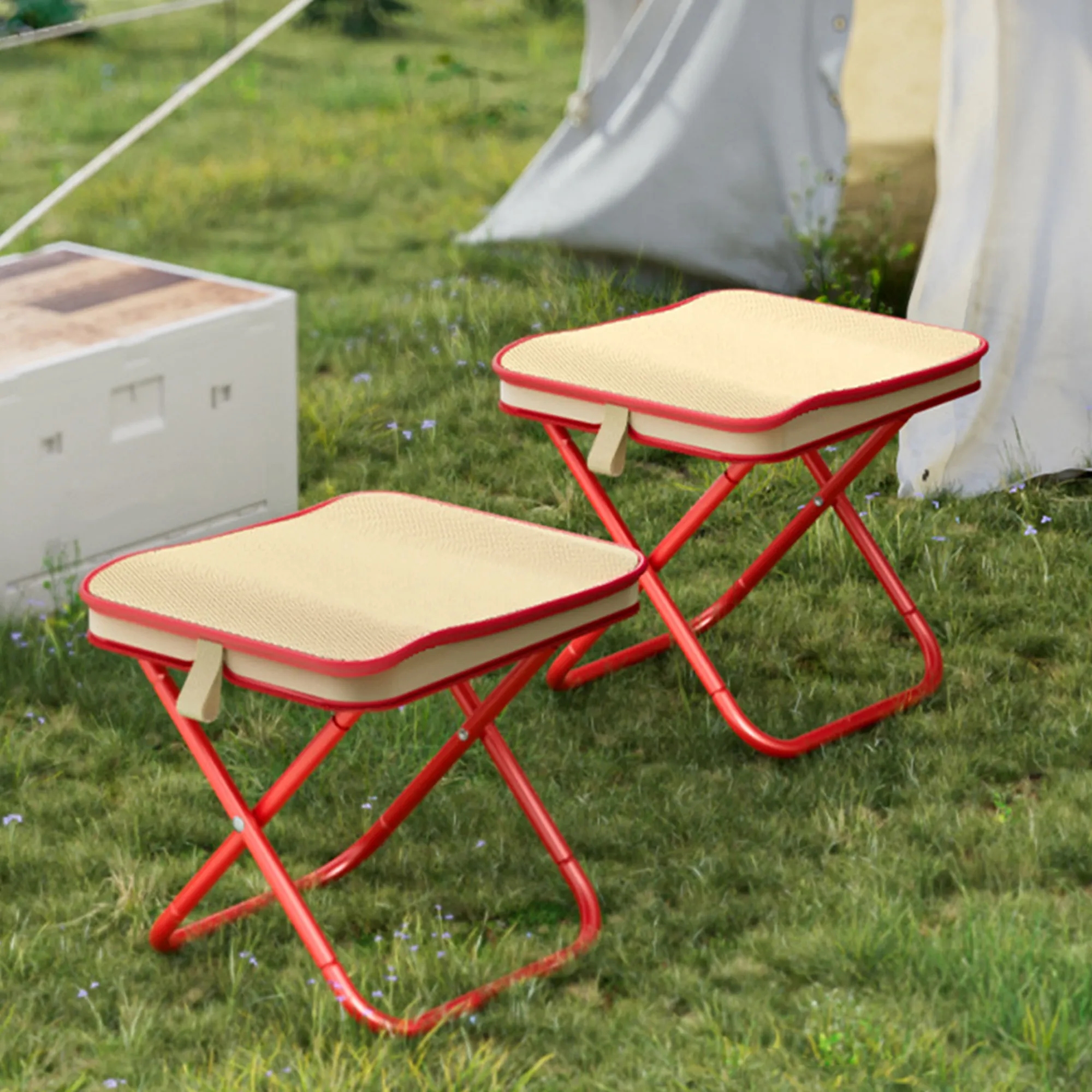 Portable Folding Stool with Storage 7