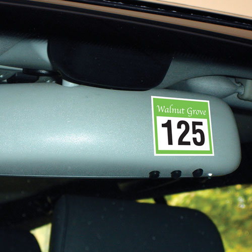 Kwik-Stik Security Outdoor Back Adhesive Bumper Decal 1