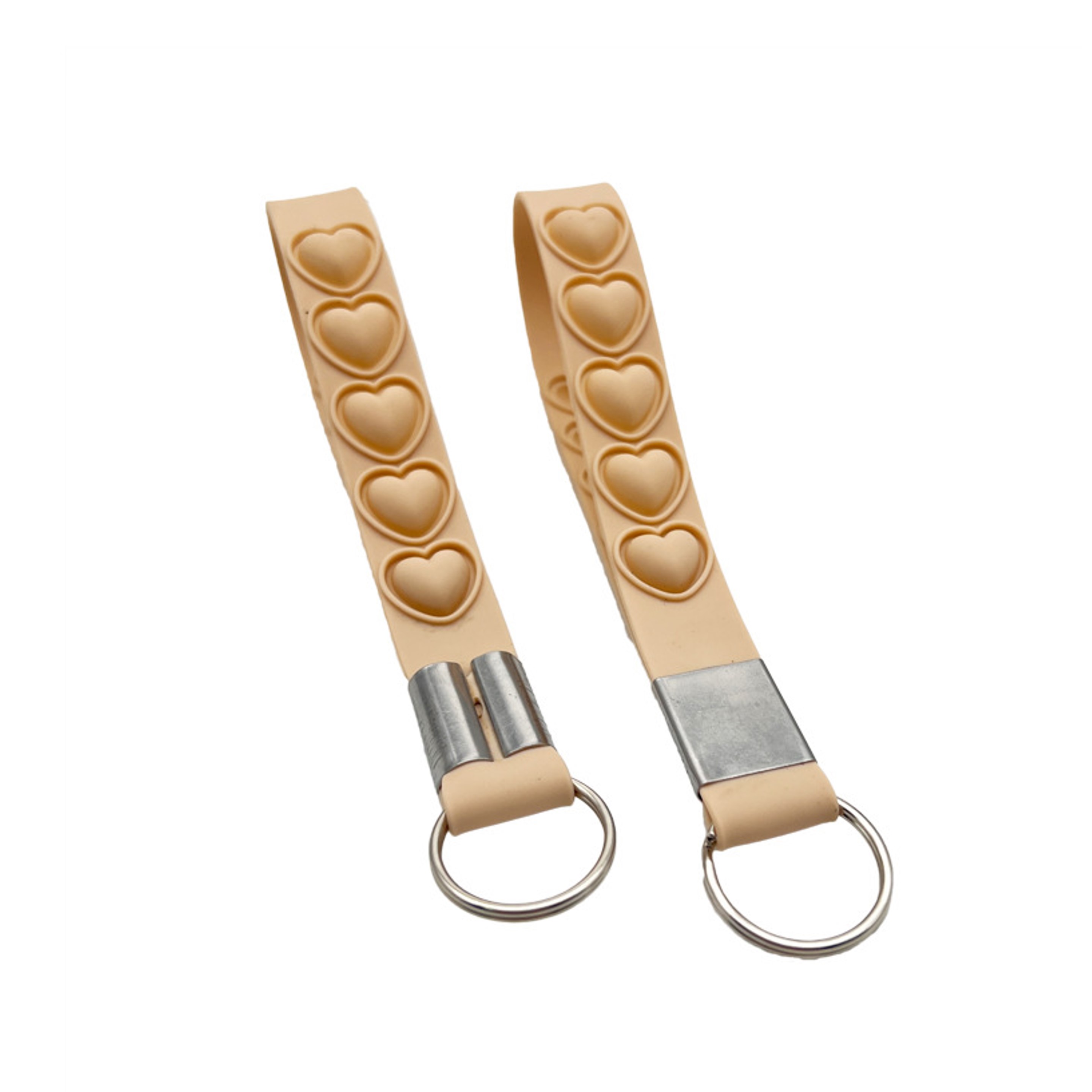 Silicone Push Pop Reliever Keychain 2