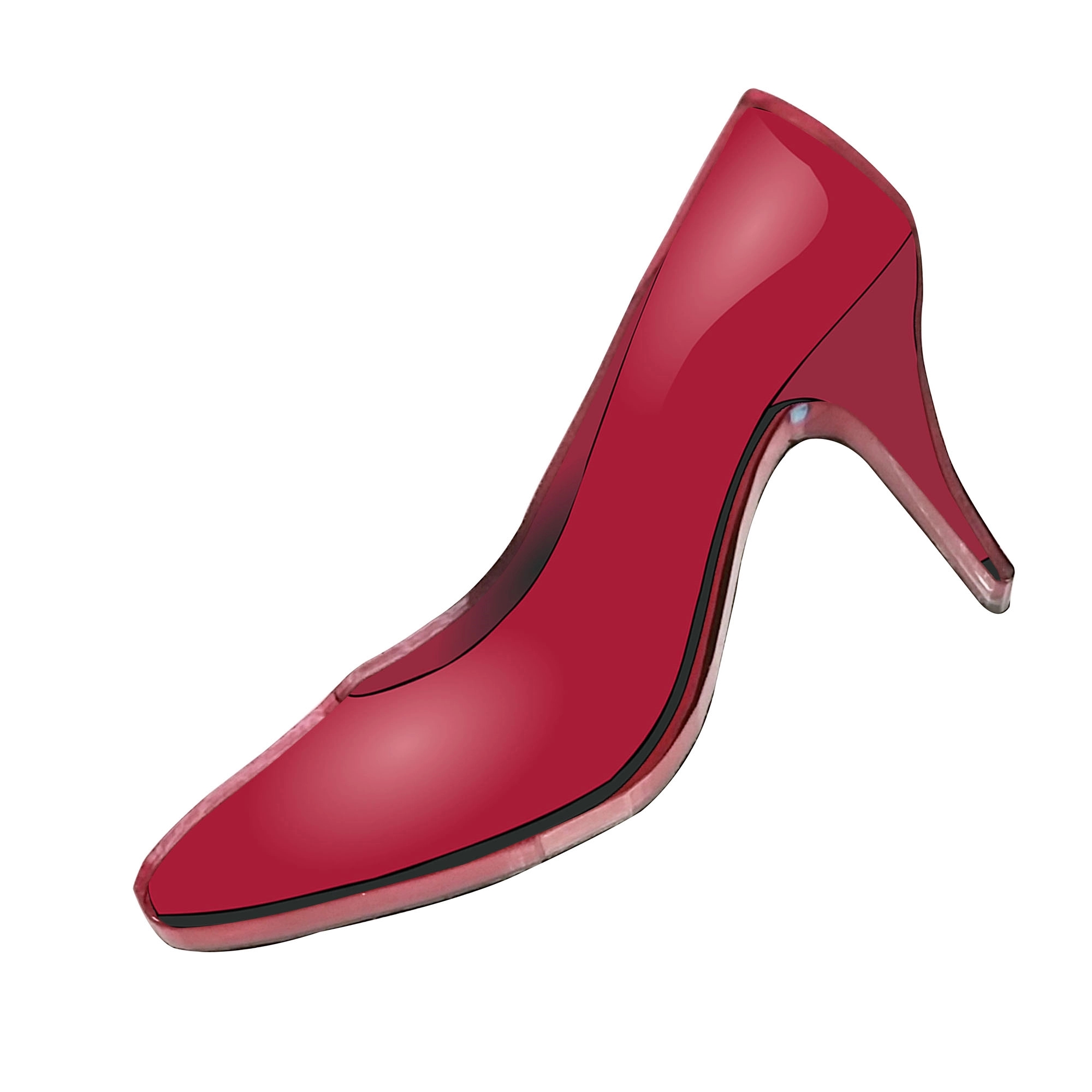 1/4" Acrylic High Heel Magnet 2