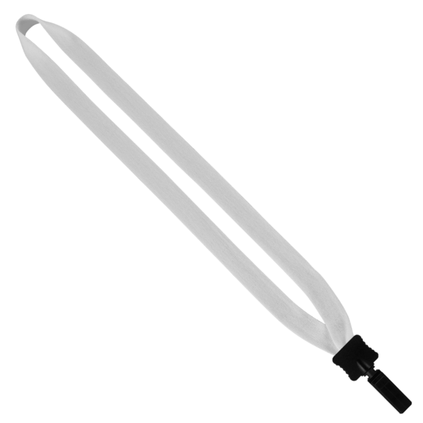 3/4" Cotton Lanyard with Plastic Clamshell & Bulldog Clip 32