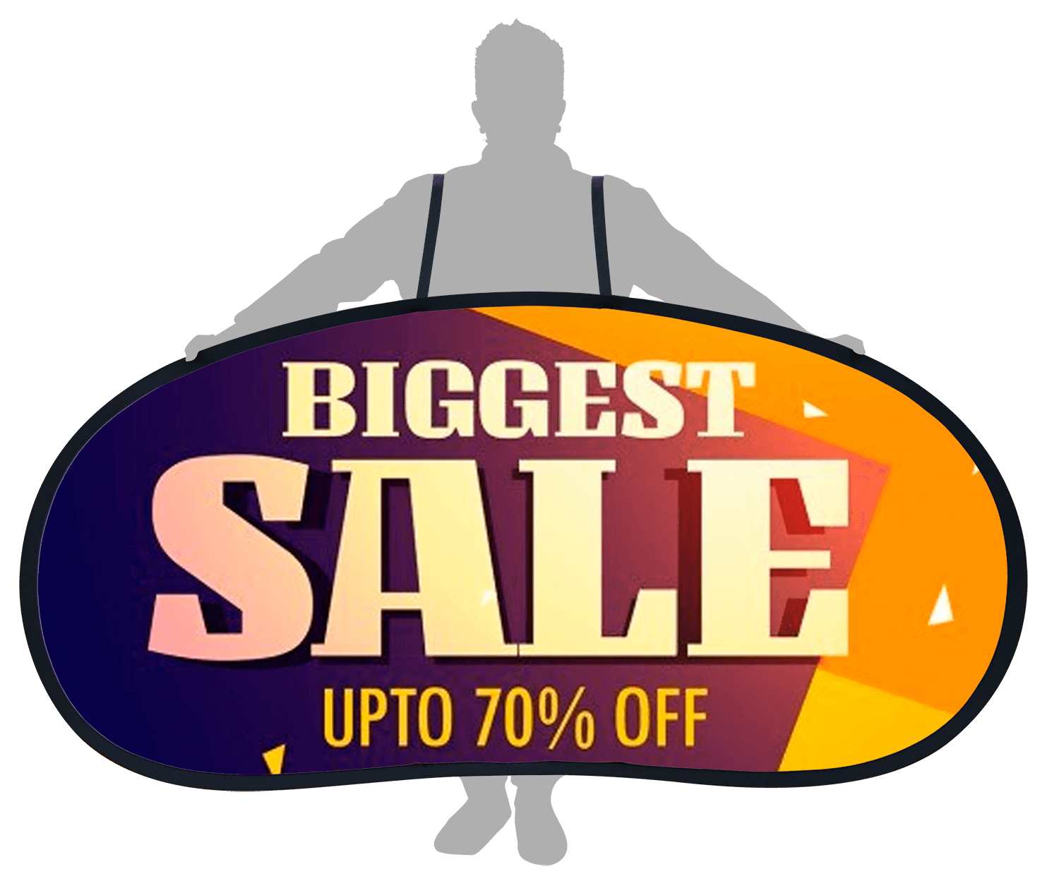 48"w x 28"h Personal Pop Out Banner - 1 Side Imprint 1