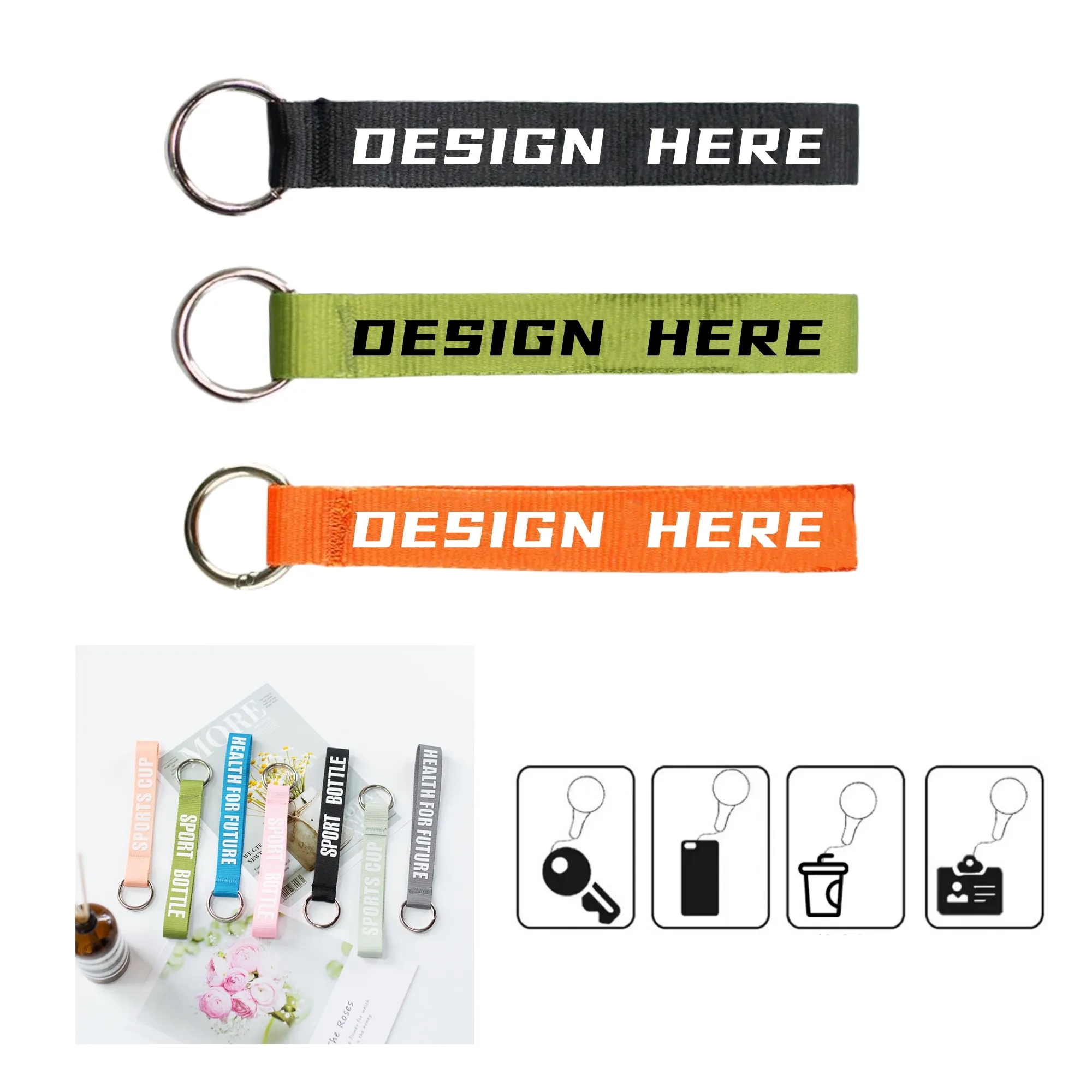 Wristlet Keychain Lanyard 1