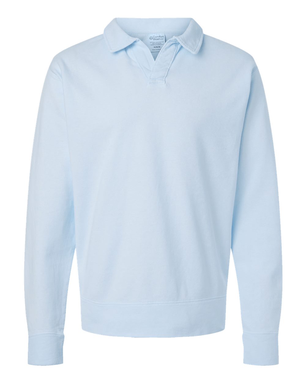 Unisex Garment-Dyed Polo Collar Sweatshirt - GDH490 20