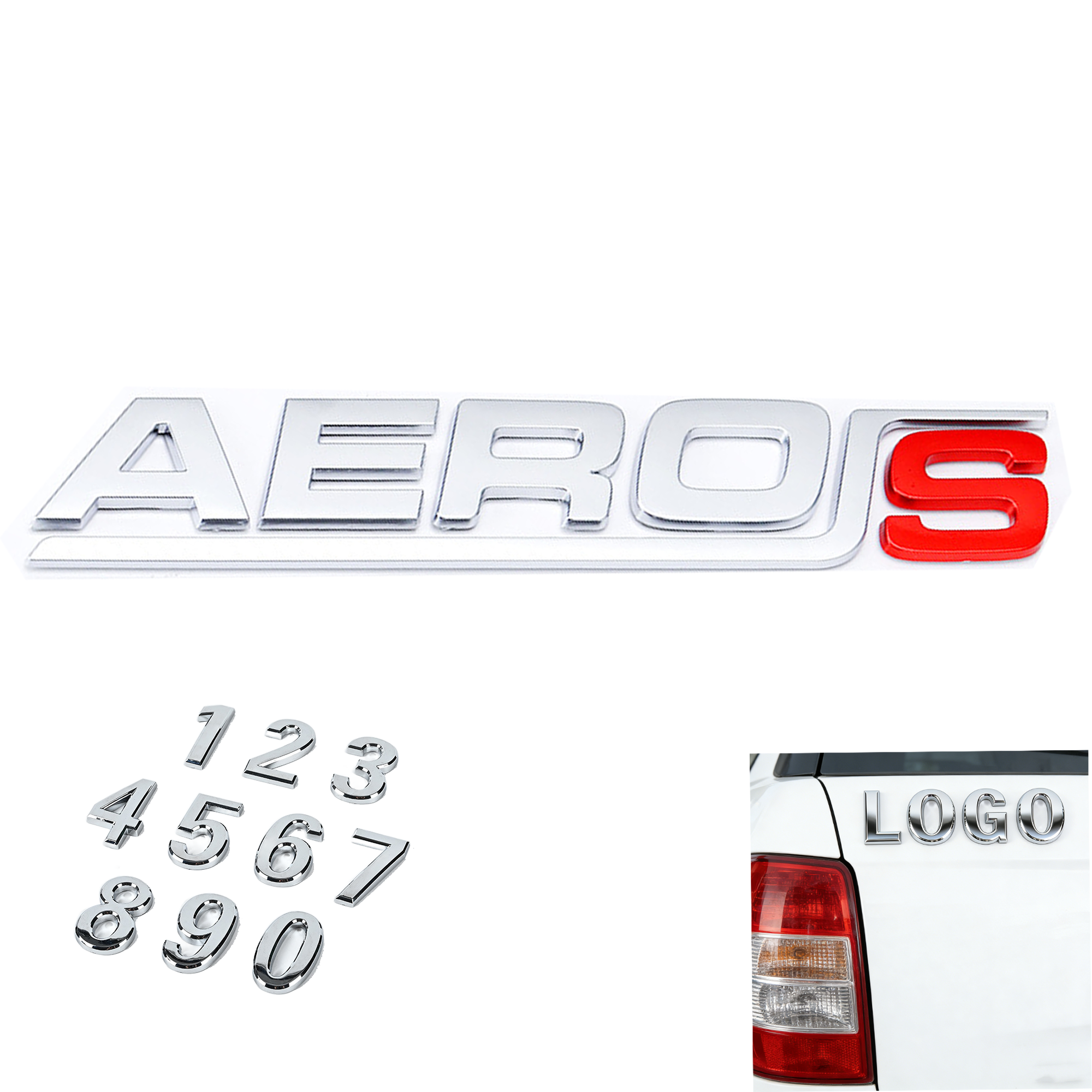 Raised 3D Decals for Car Decoration 2