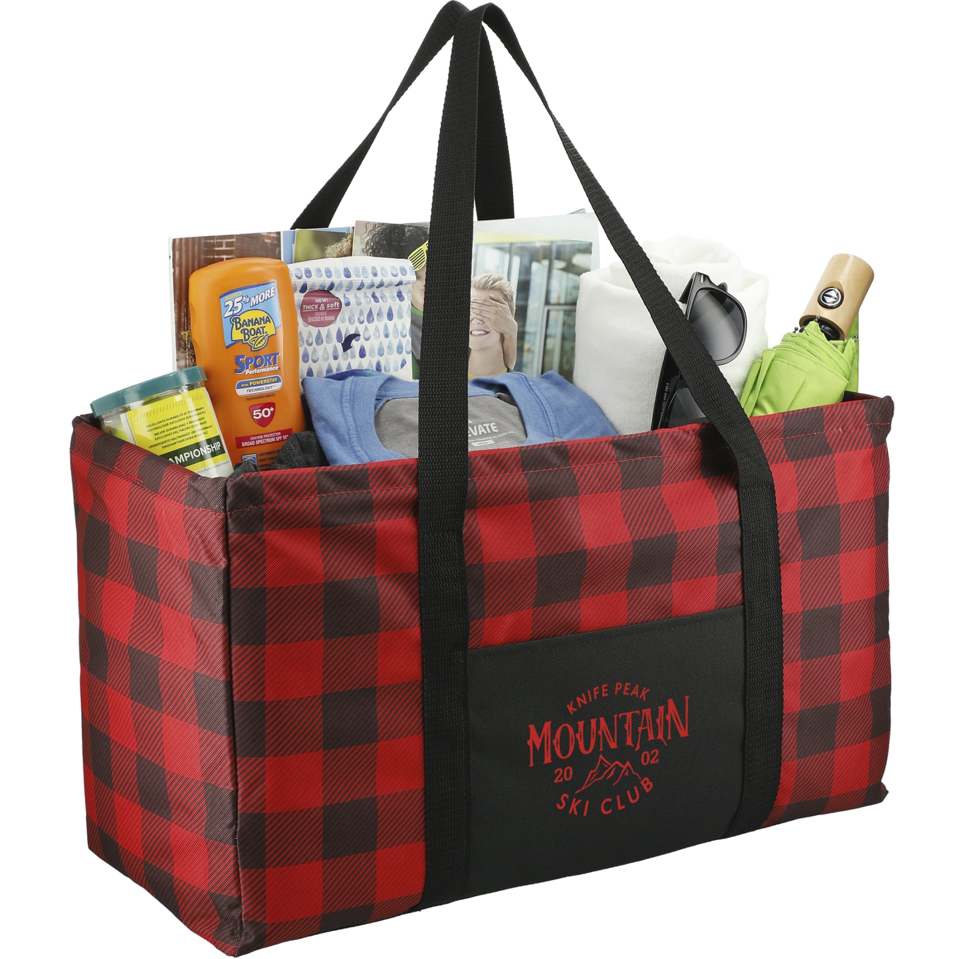 Buffalo Plaid Utility Tote 44