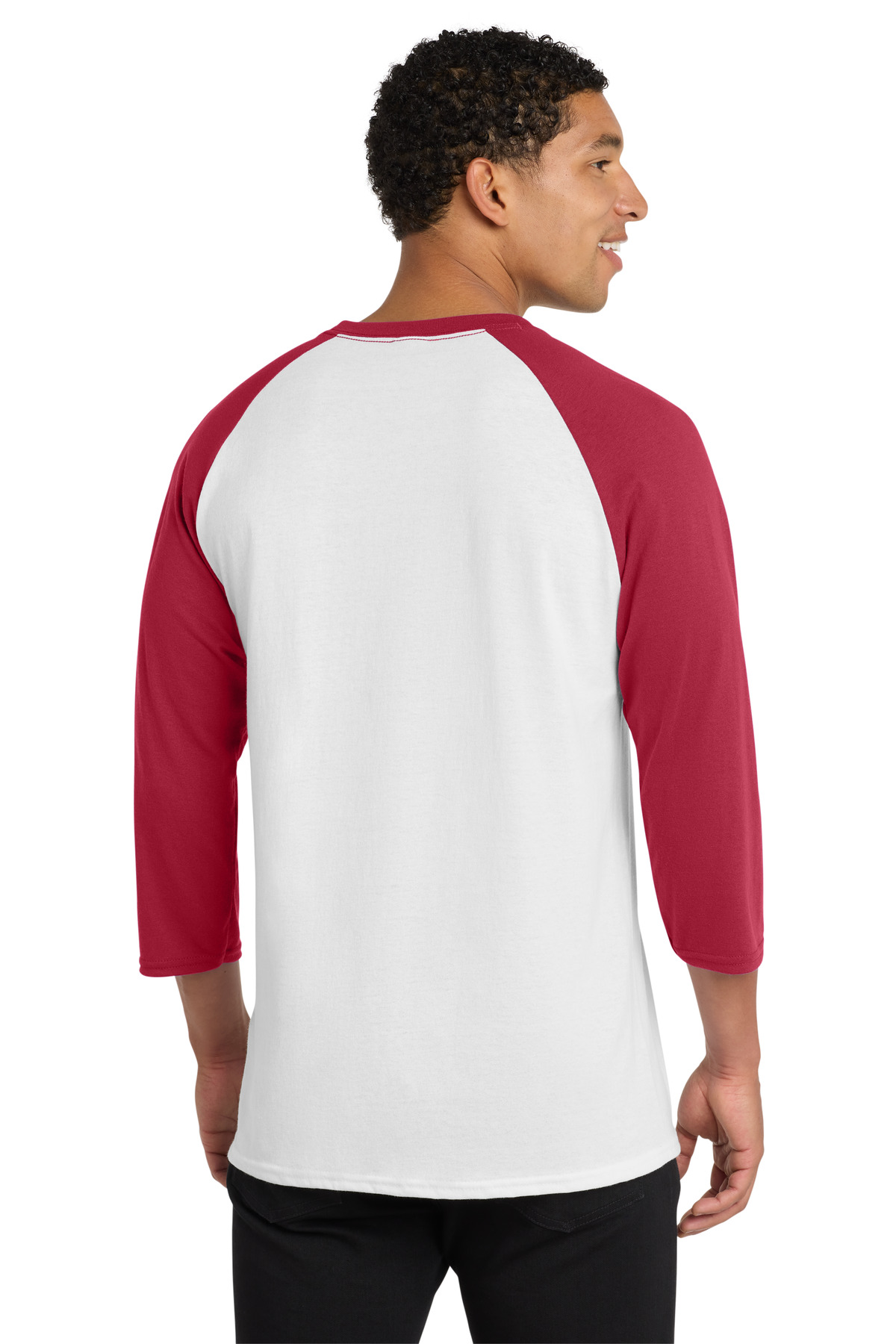 Port & Co Core Blend 3/4-Sleeve Raglan Tee. PC55RS 21