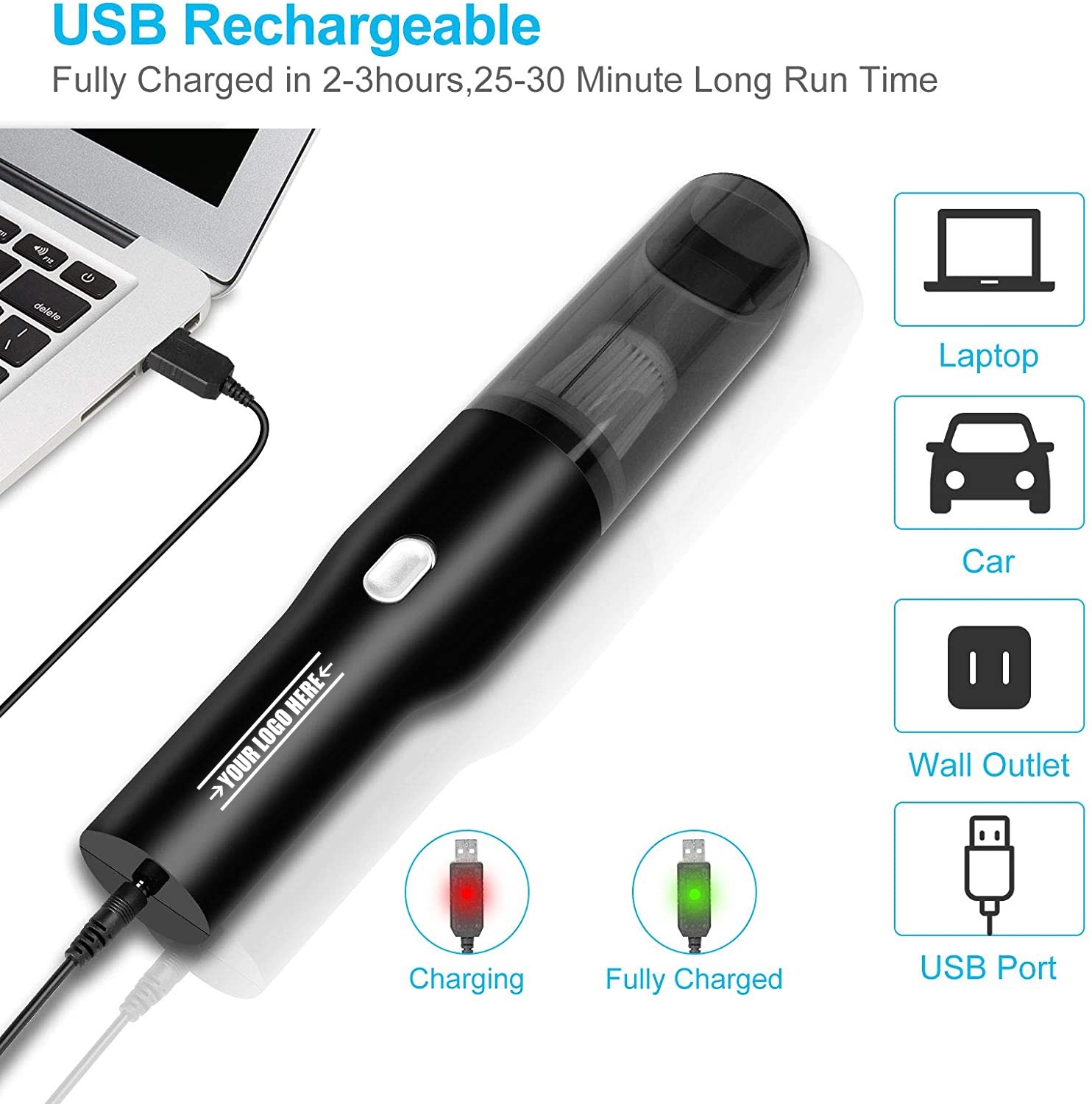 Mini Cordless Car Vacuum Cleaner 3