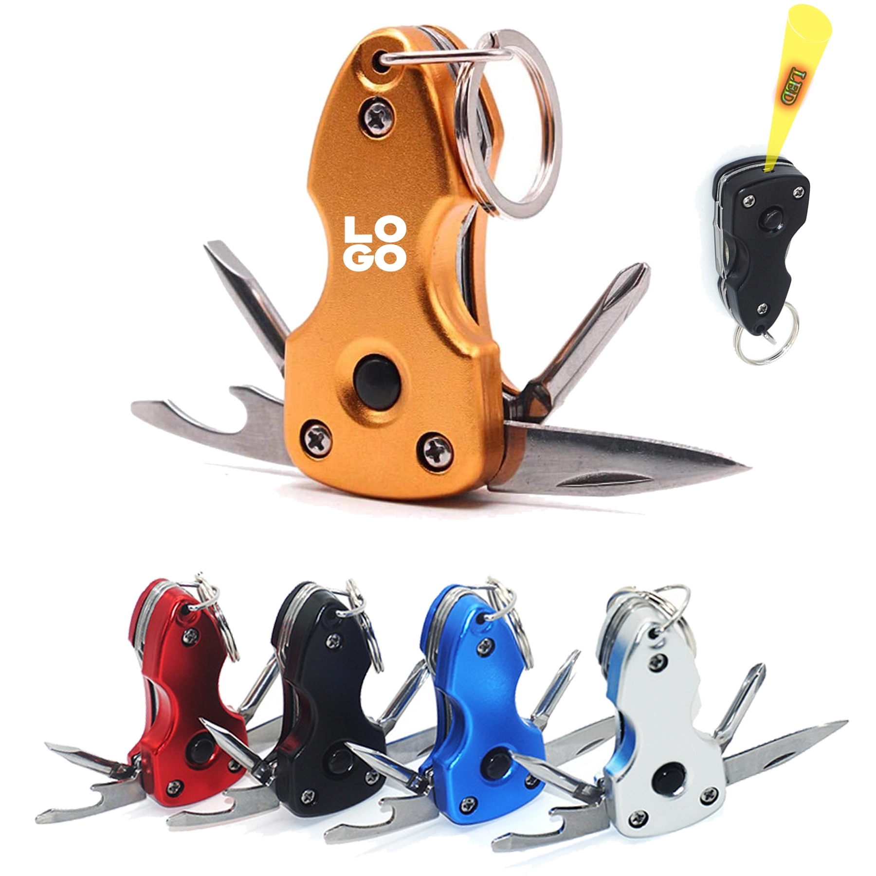 Multifunction Tactical Keychain Tool 2