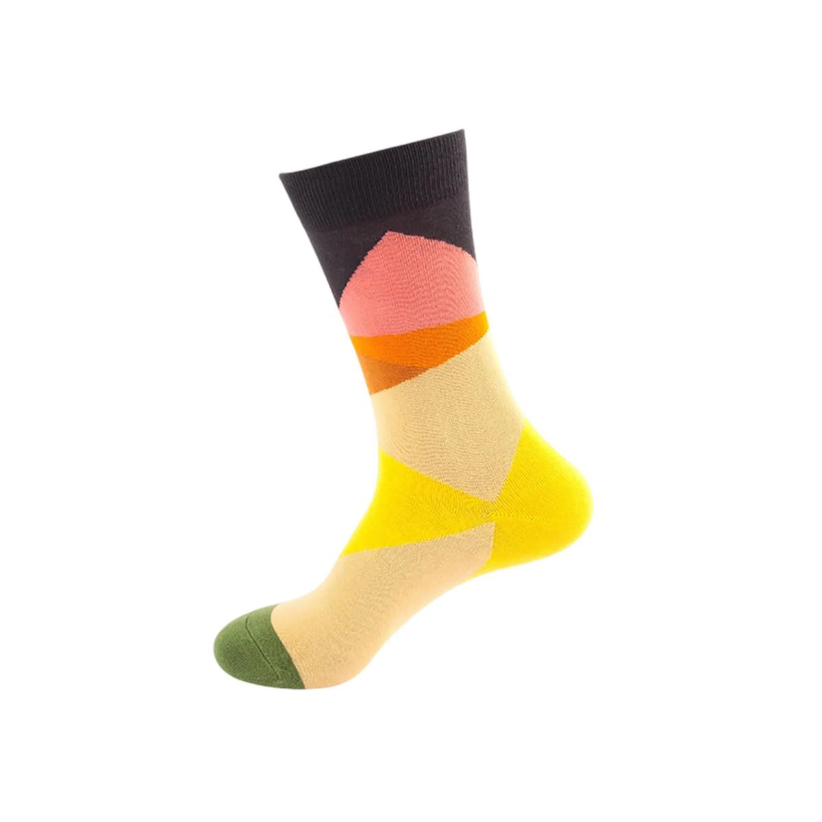 Cotton Crew Socks with Jacquard Pattern 30