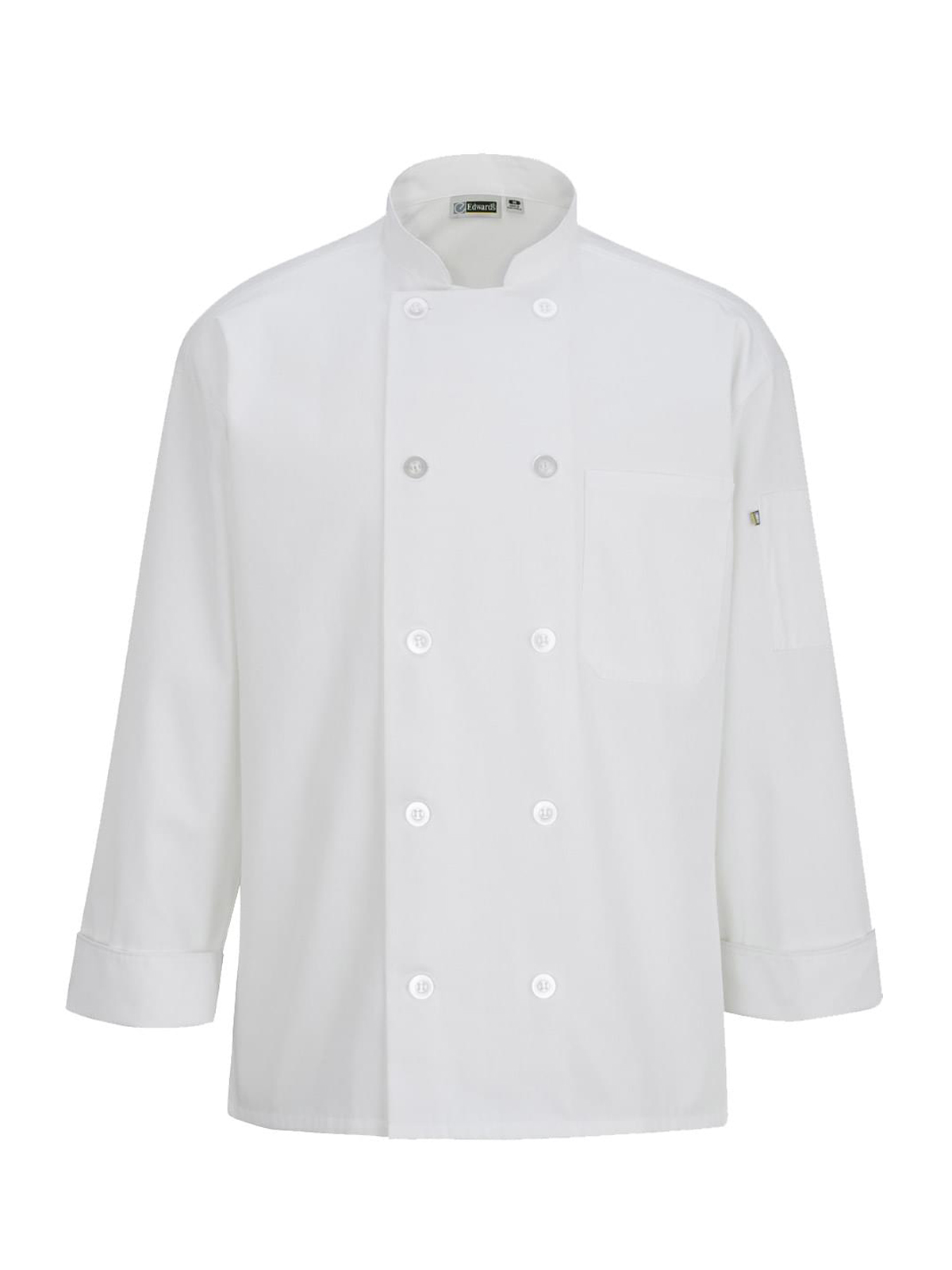 Edwards Industries - Unisex Long Sleeve Mesh Back Chef Coat 1