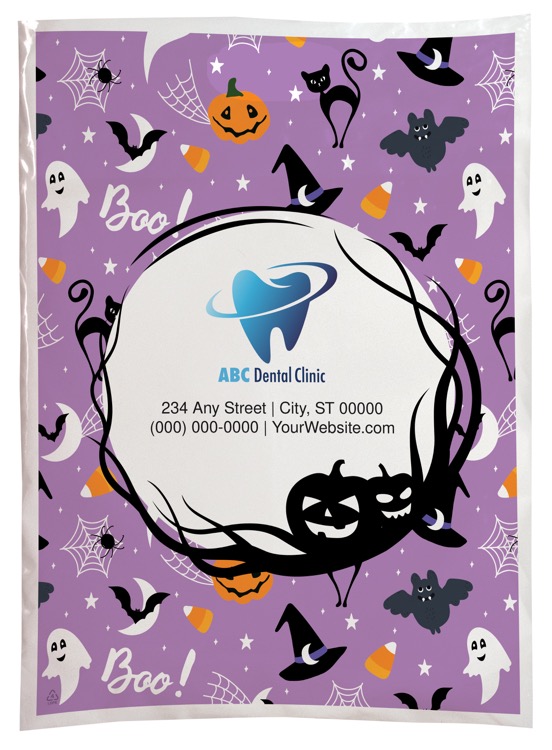 Halloween Scatter Design 1 Plastic Bags (13" x 18")