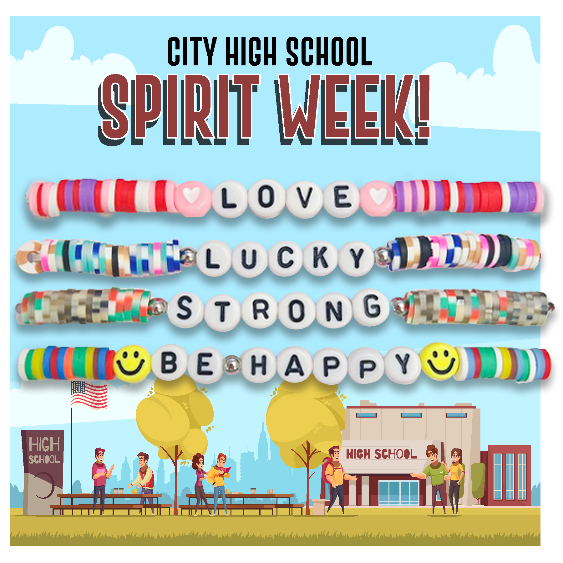 4 Pack Of Friendship Bracelets