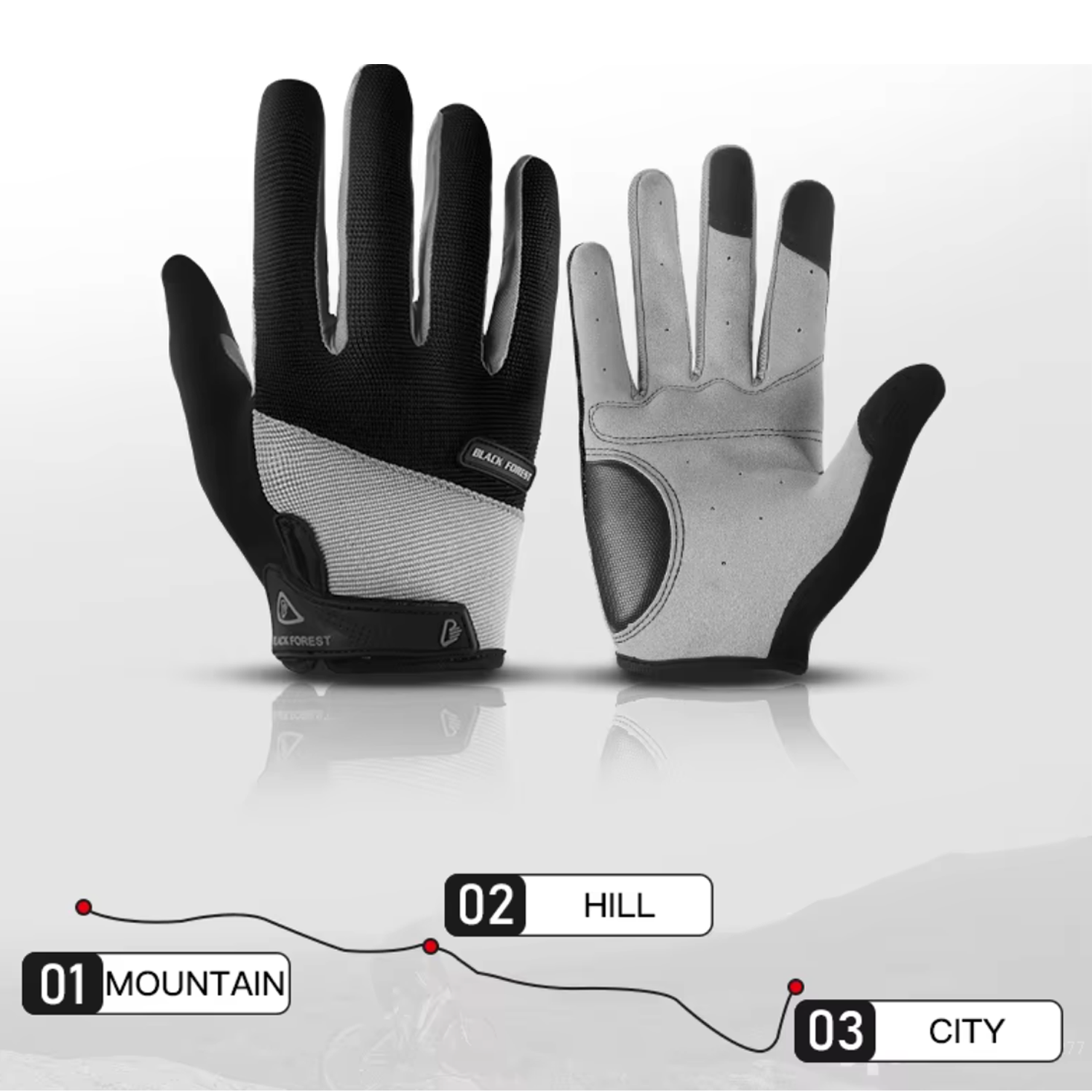 Ergonomic design Shock-Absorbing Touch Screen Cycle Gloves 6