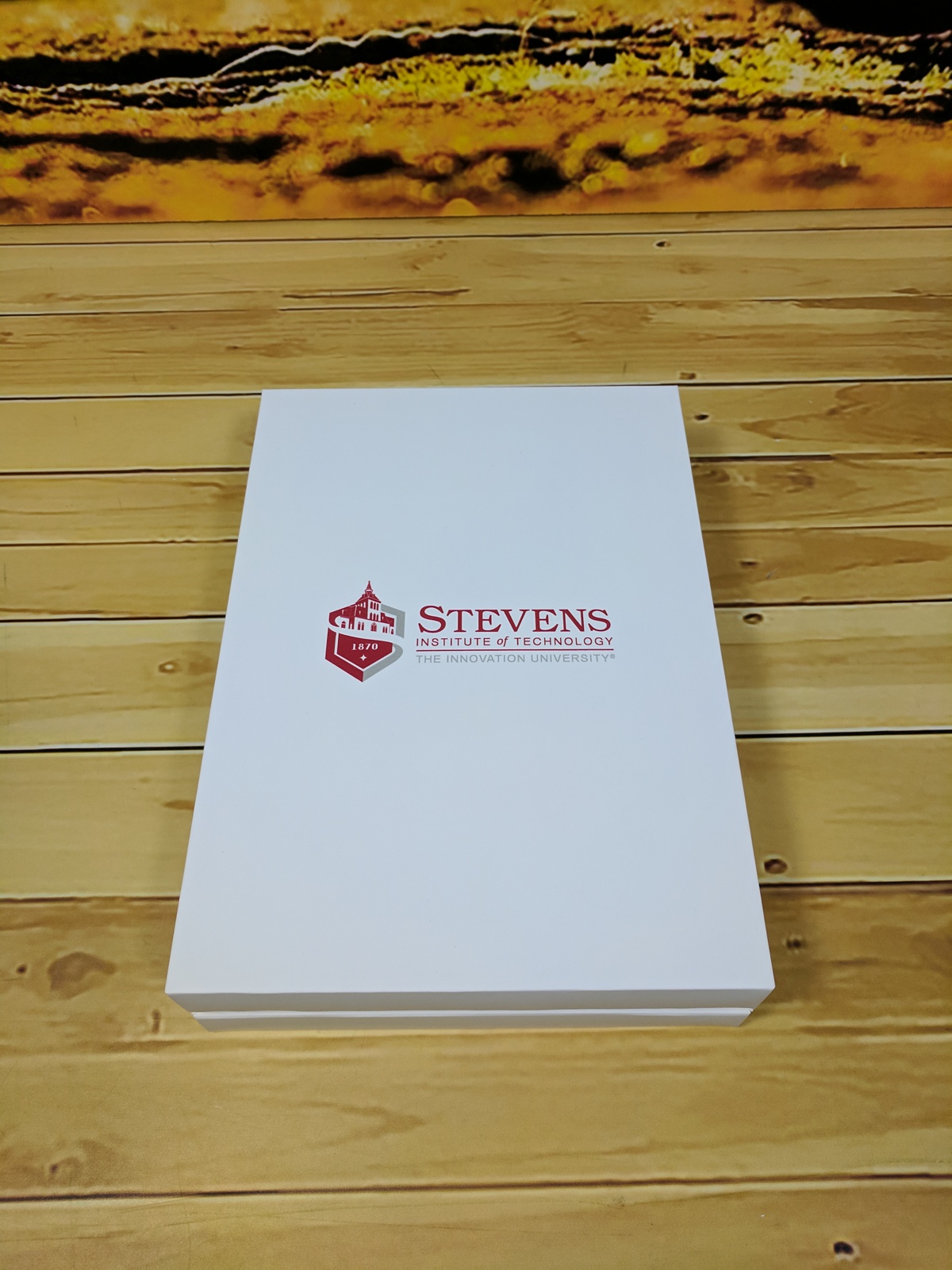 Custom Printed Full Color Hinged Soft Touch Luxury Gift Box - 8x8x2 12