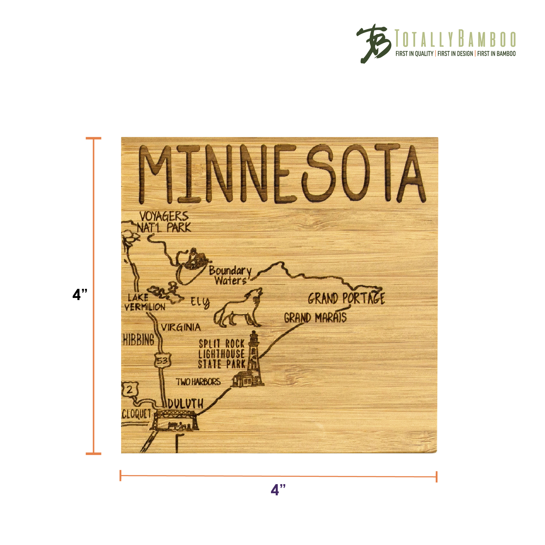 Minnesota Puzzle Coaster Set 9