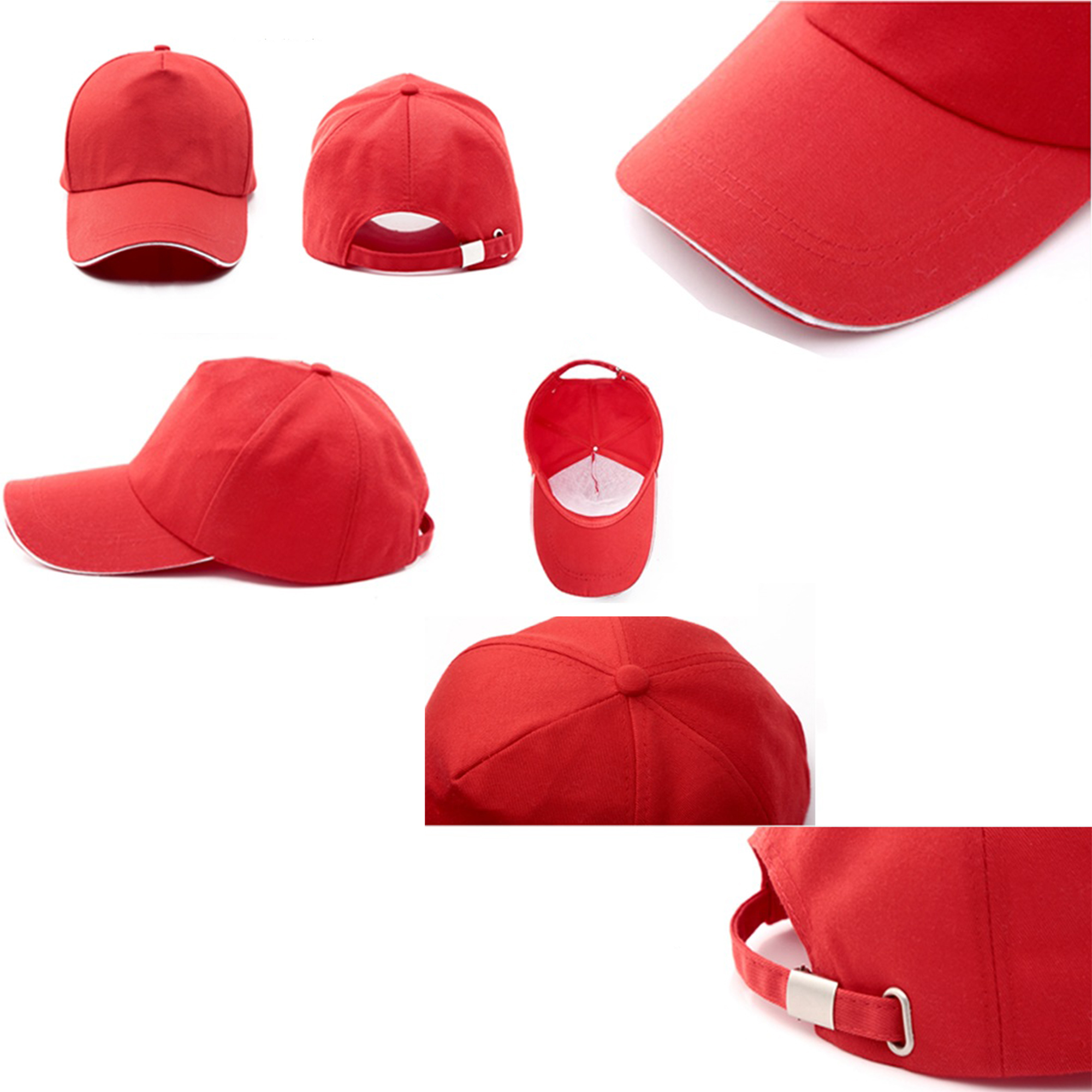 Adjustable 5-Panel Polyester Cap with Custom Logo 2