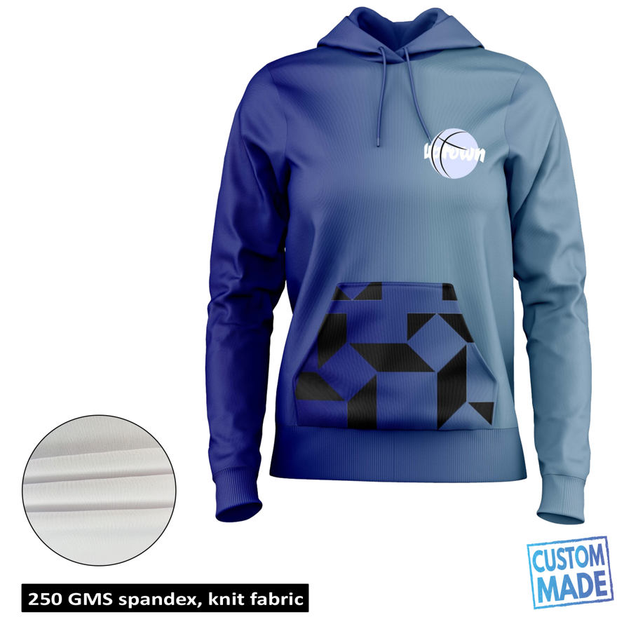 Women's Sublimation 250G Lightweight Kangaroo Hoodie 4
