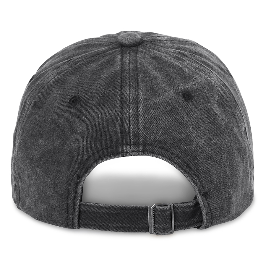 Stock Washed Cotton 6-Panel Baseball Cap w/ D-Ring Metal 16
