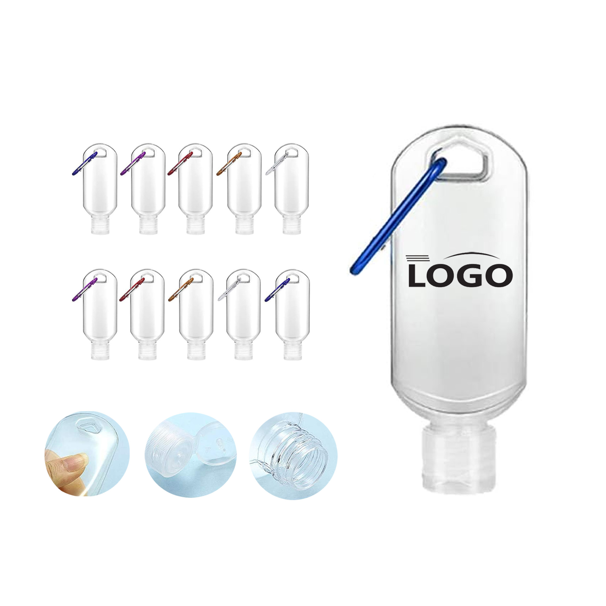 Keychain Travel Bottles 2
