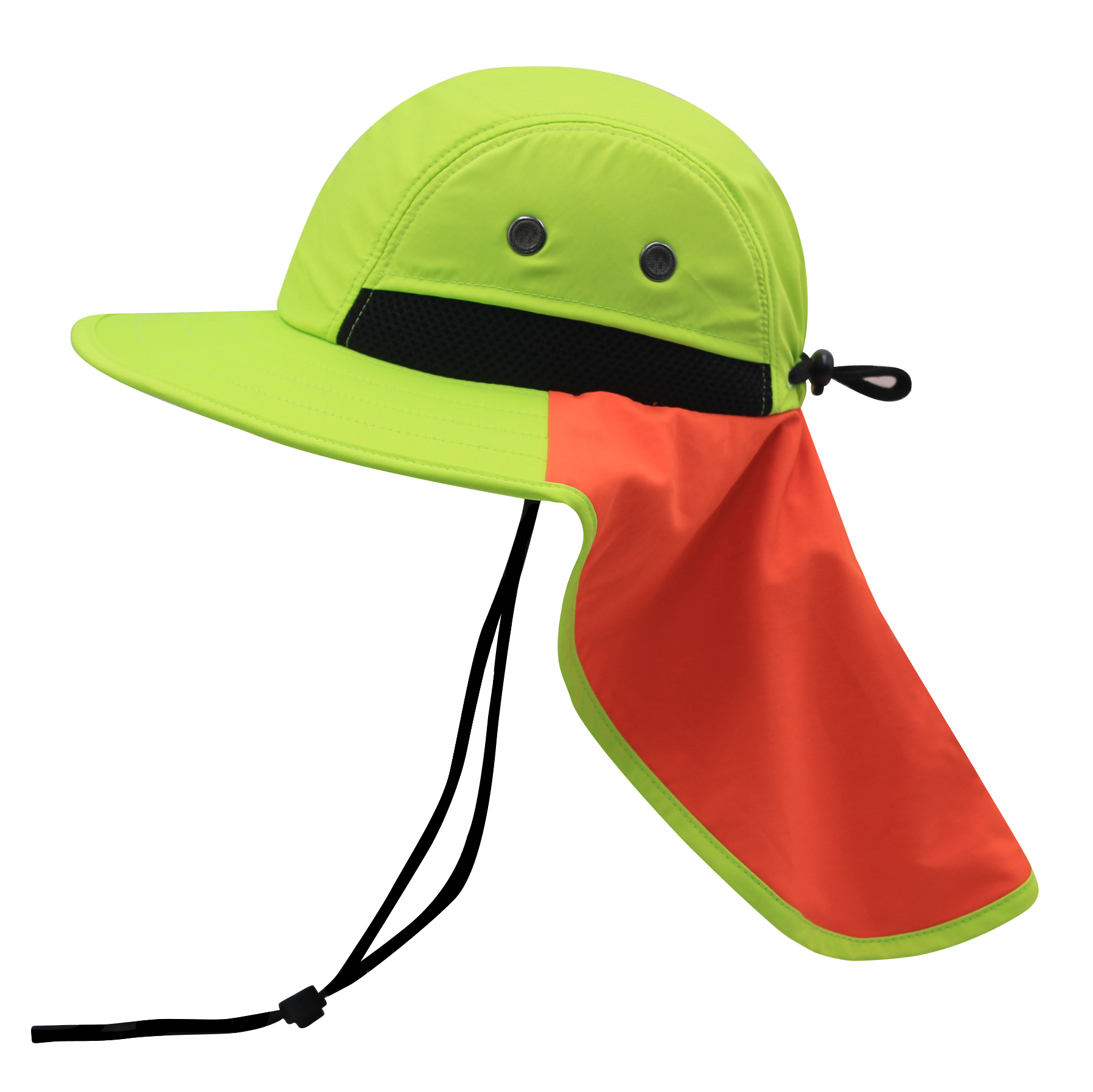 Safari boonie flap back hat with hidden pocket