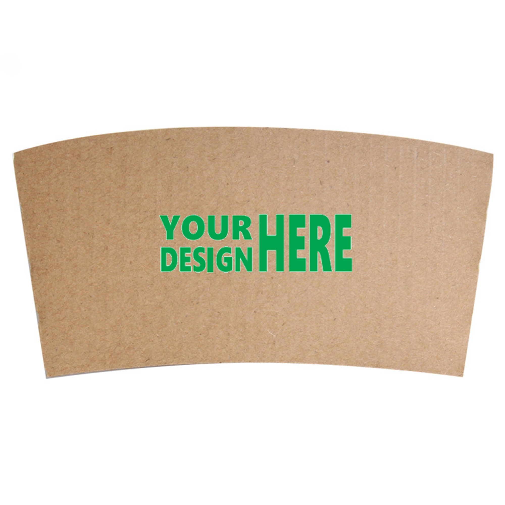 White Corrugated Coffee Cup Sleeve 2