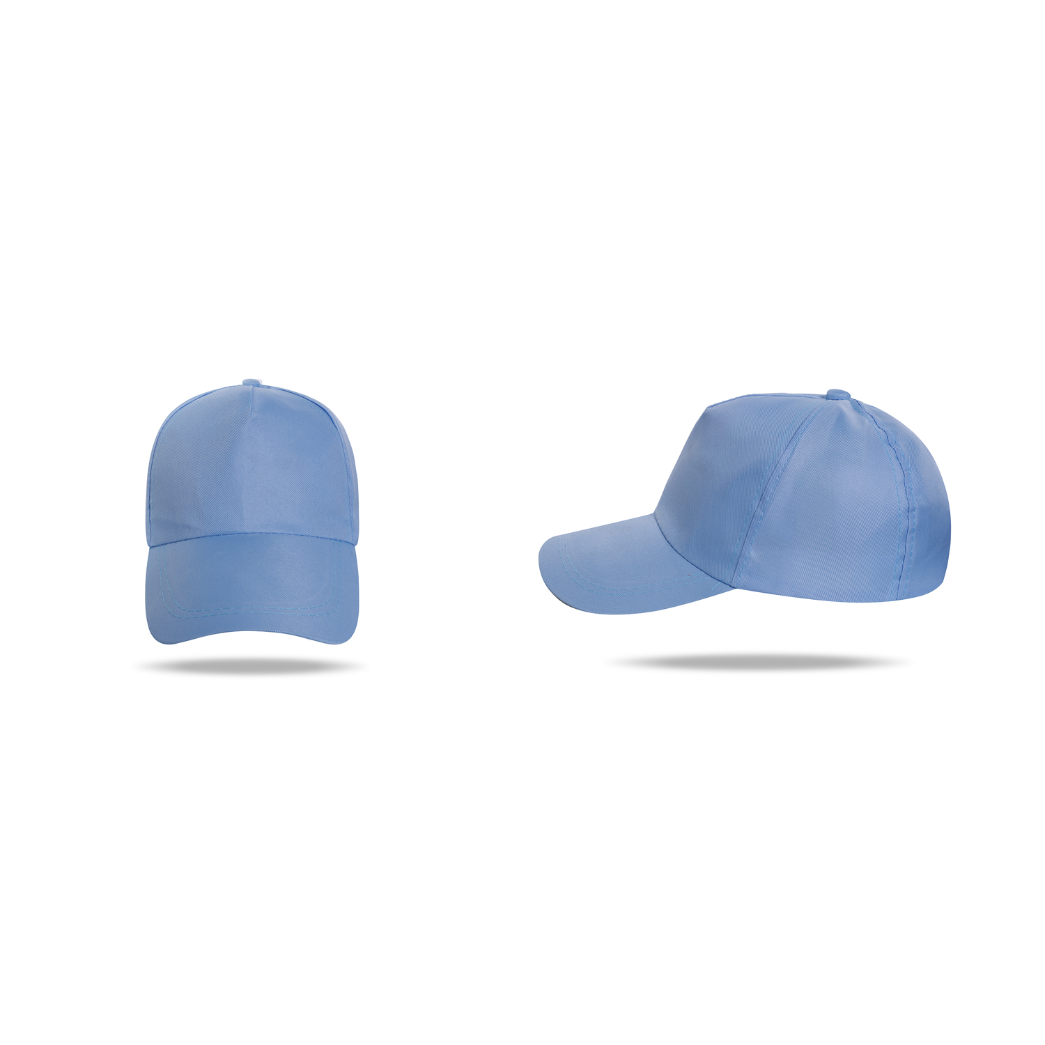 Stock Solid Color Tooling Polyester 5 Panel Cap w/Snapback Fastener 4