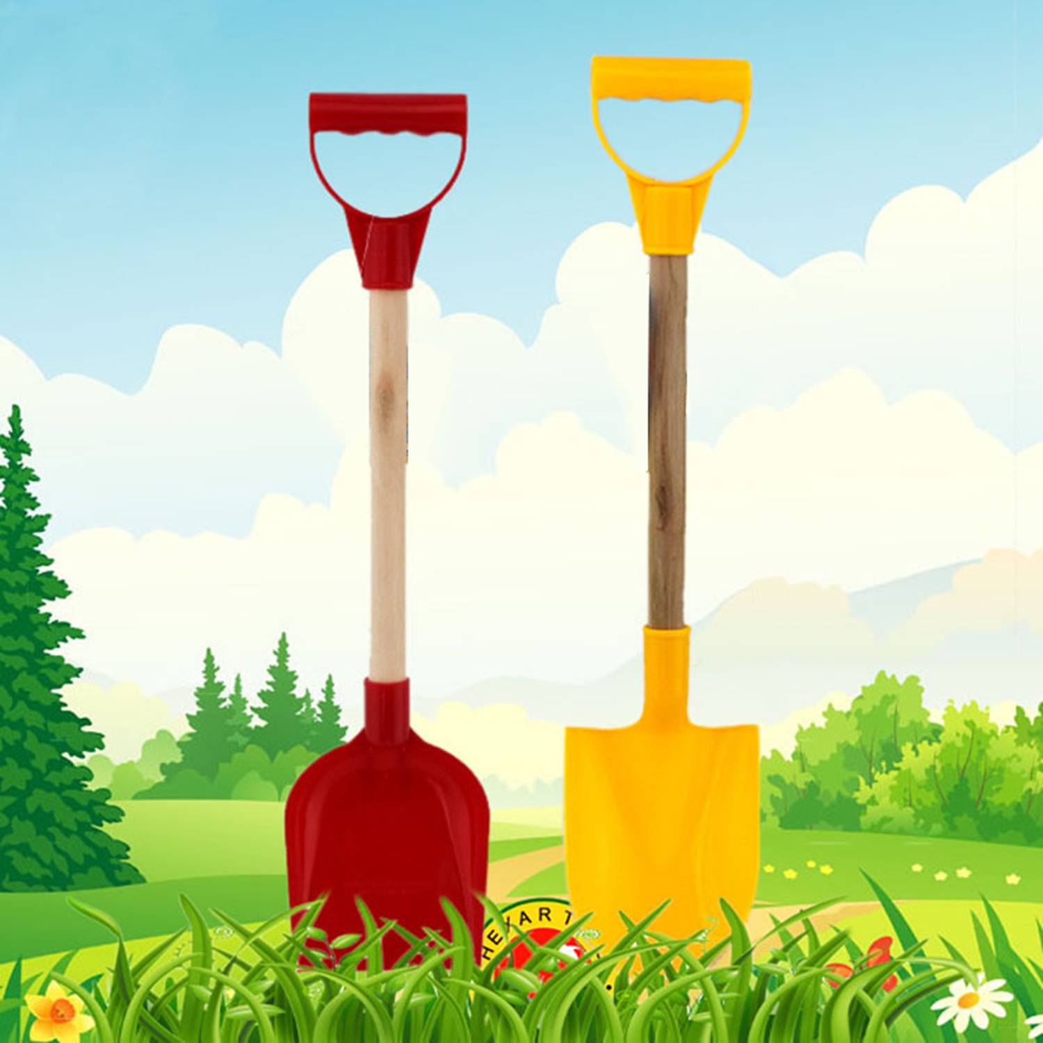 Kids Wooden Beach Shovel 3