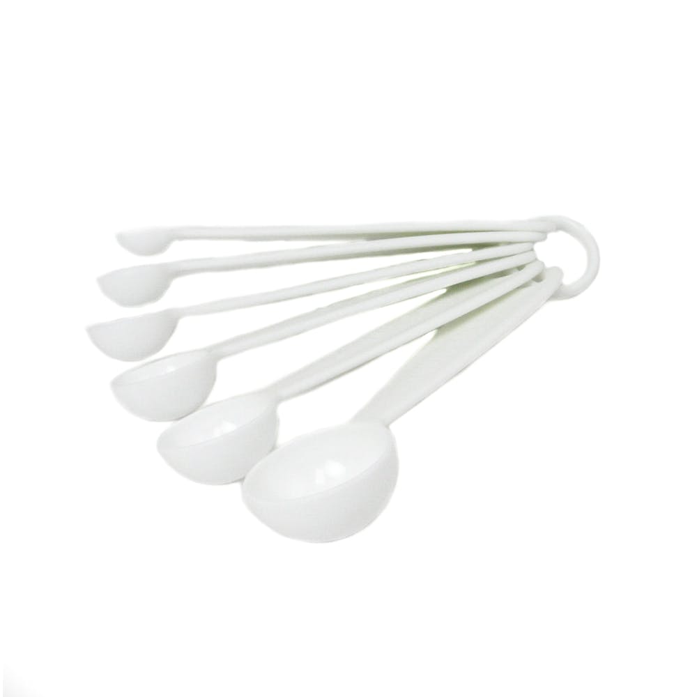 Measuring Spoons - 6 Sizes White 2