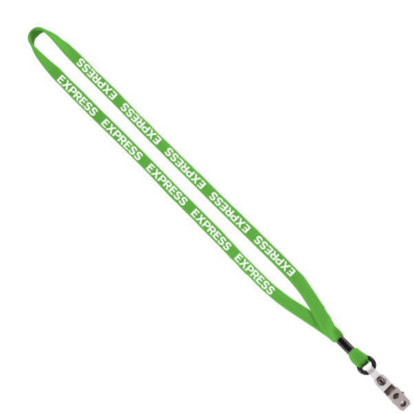 1/2" Cotton Lanyard with Metal Crimp & Split-Ring 90