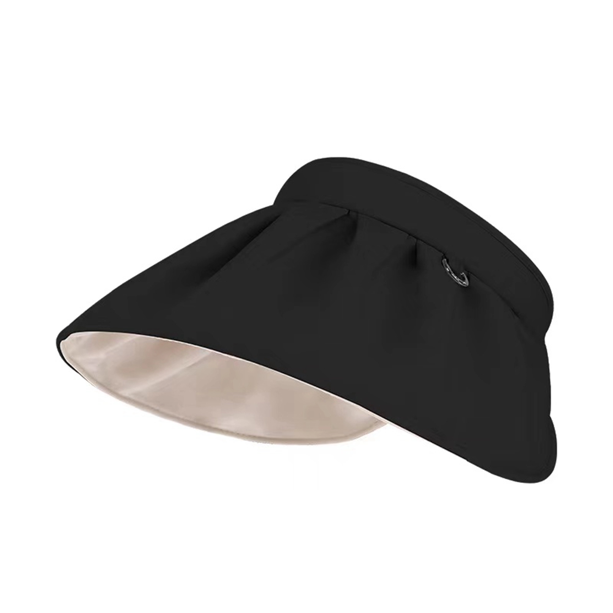 2 In 1 Hairpin Wide Brim Sun Rain Proof Hat 5