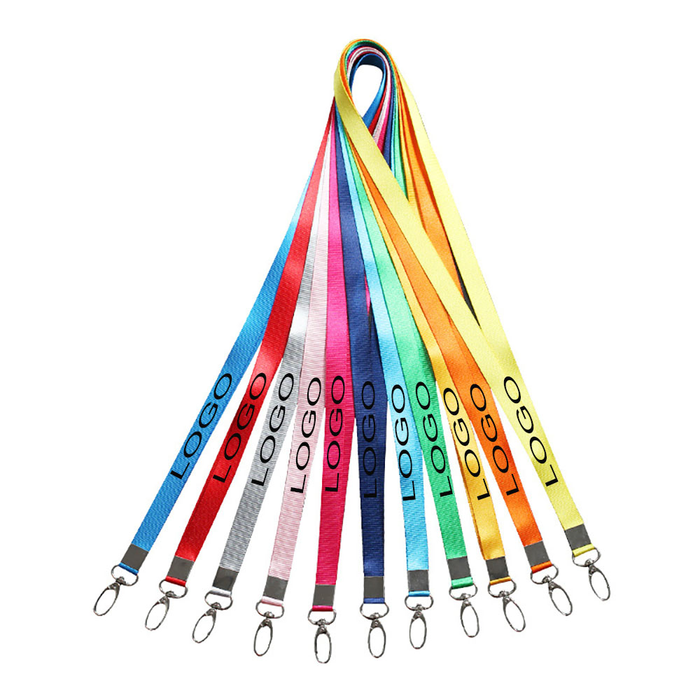 18" Full color Lanyard with Badge Clip and swivel metal hook 2