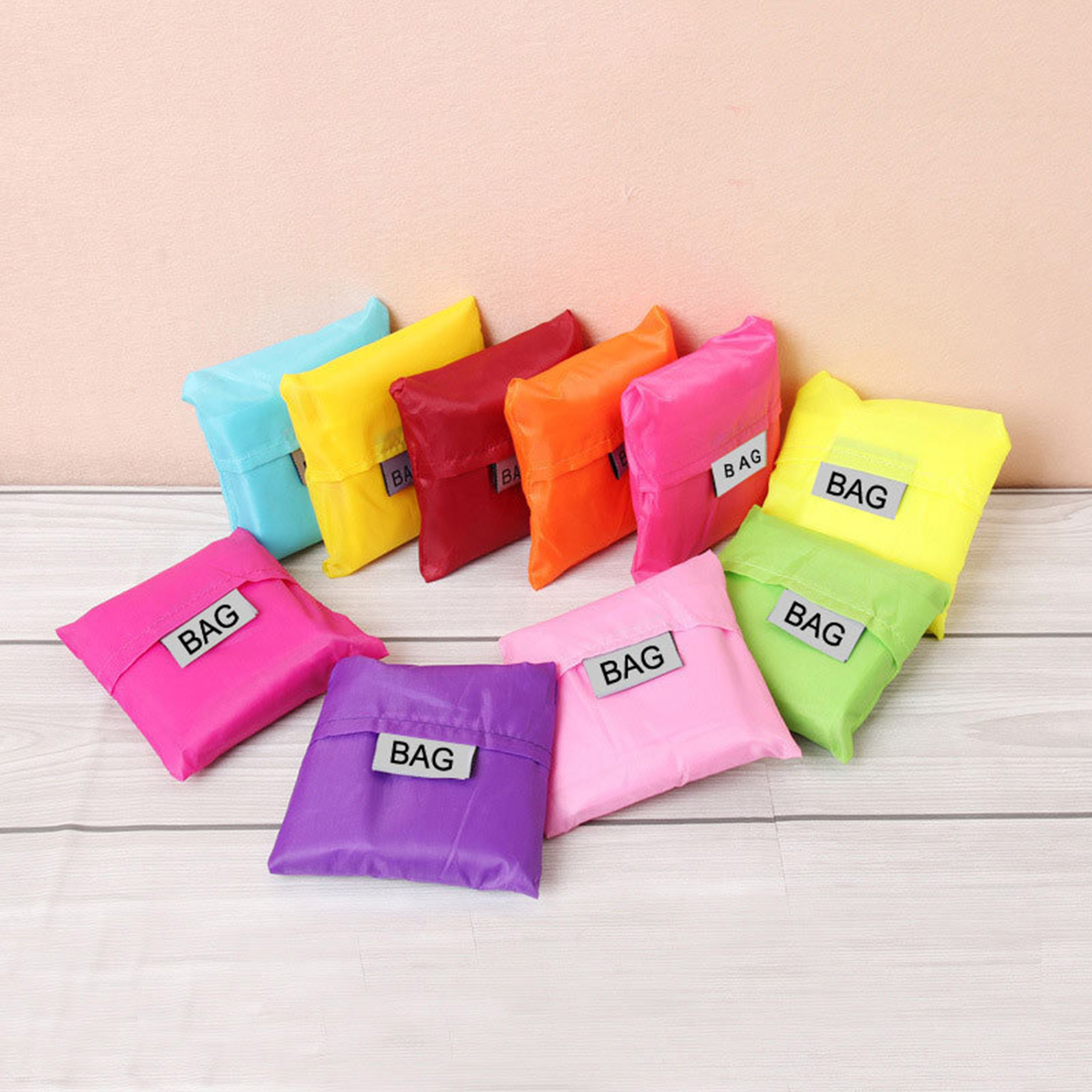 Foldable Reusable Oxford Cloth Grocery Bags, custom tote bag with logo imprint 4