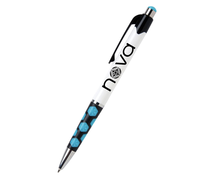Hexagon Rubber Grip Pen 5