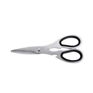 Stylish Black Handle Scissors With Bottle Opener Multifunctional 8