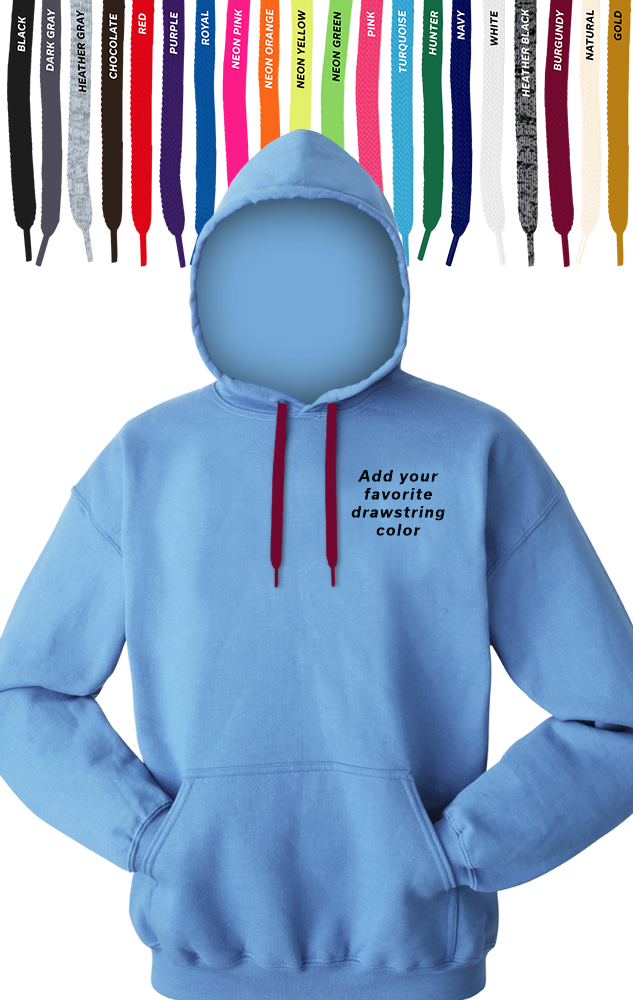 Custom Drawstring Pullover Hoodie, custom hoodie or sweatshirt with logo imprint 20