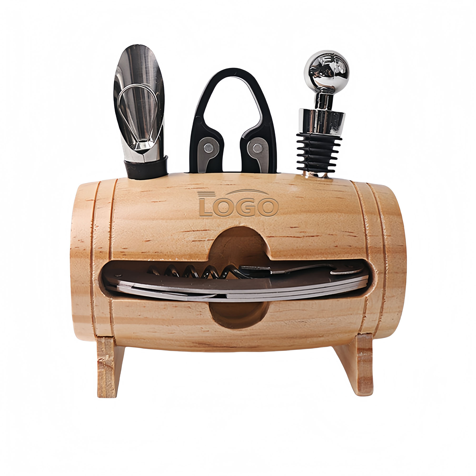 4-Piece Wine Opener Gift Set with Stand 5