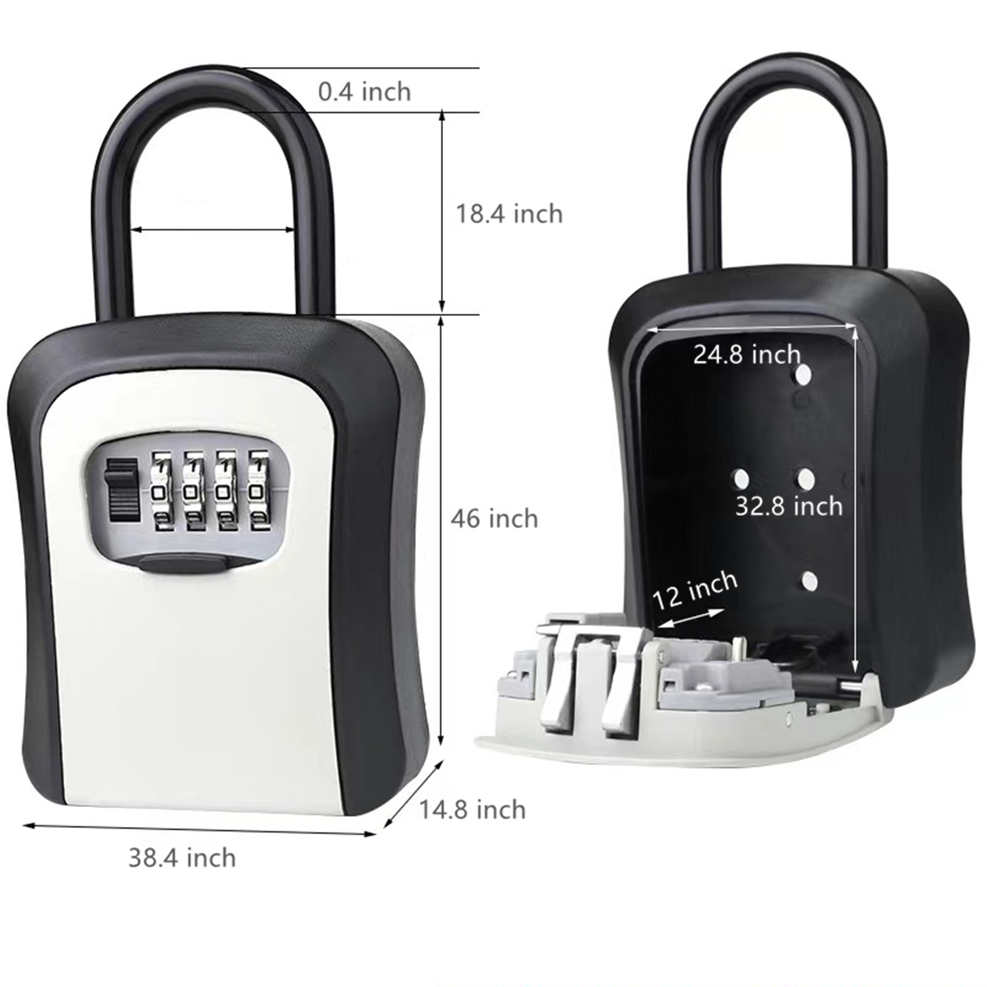 Outdoor Key Lock Box For House Keys 2