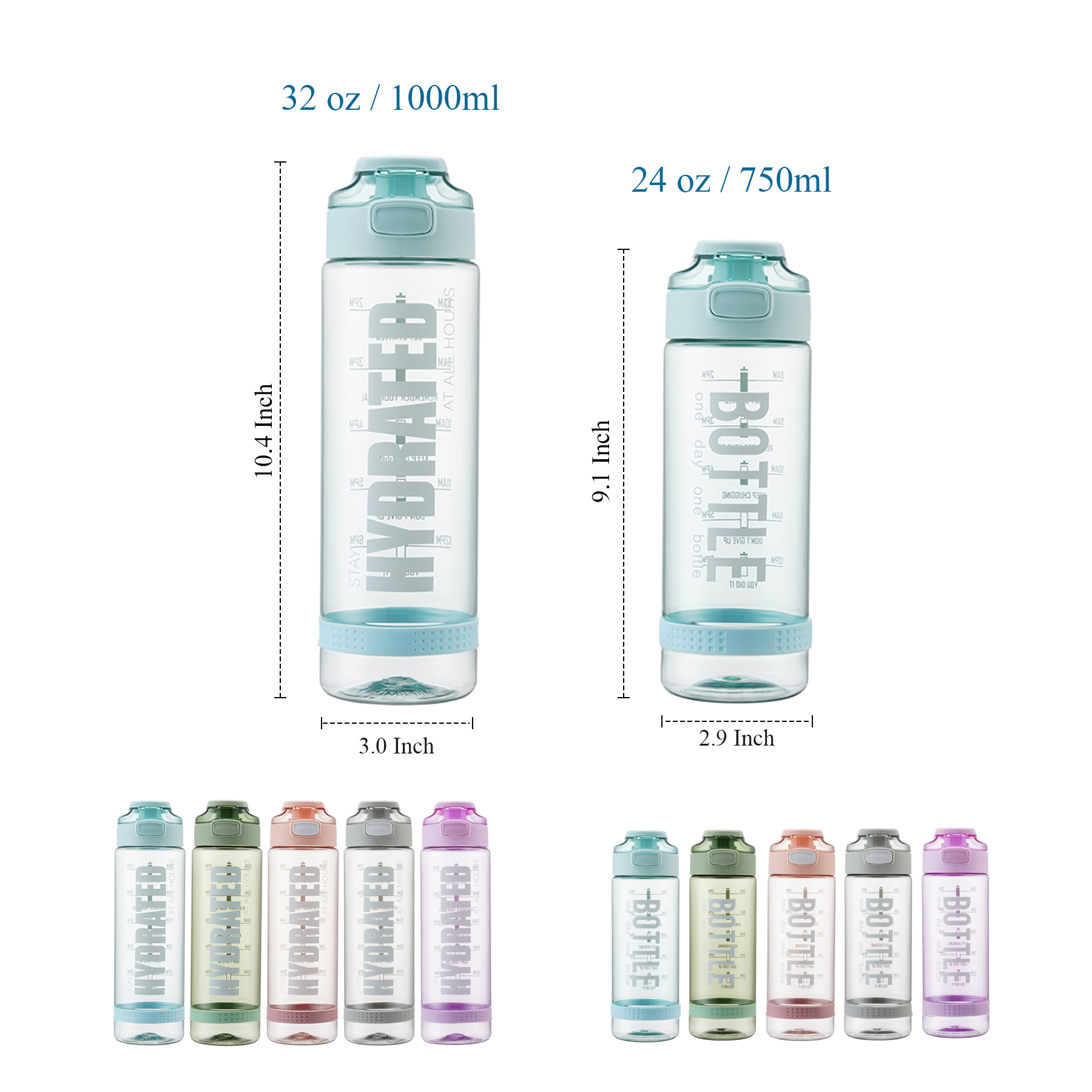 32 oz 24 oz Leak Proof Water Bottle 4