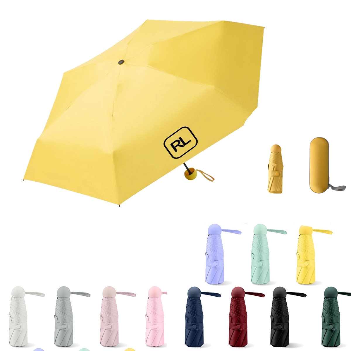 Mini Purse Umbrella With Case 2