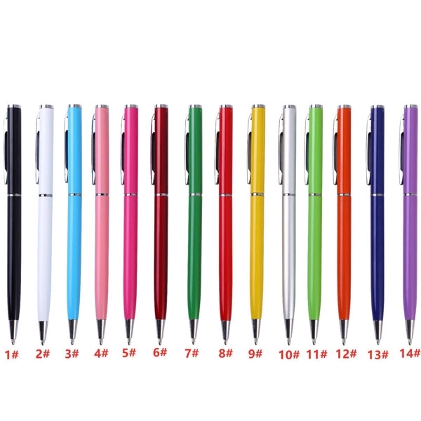 Slim Twist Metal Hotel Pen 4