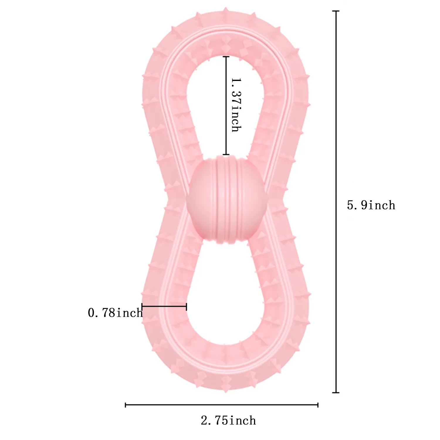 New Pet Tpr8 Shaped Ball Dog Toy Bite Ring 4