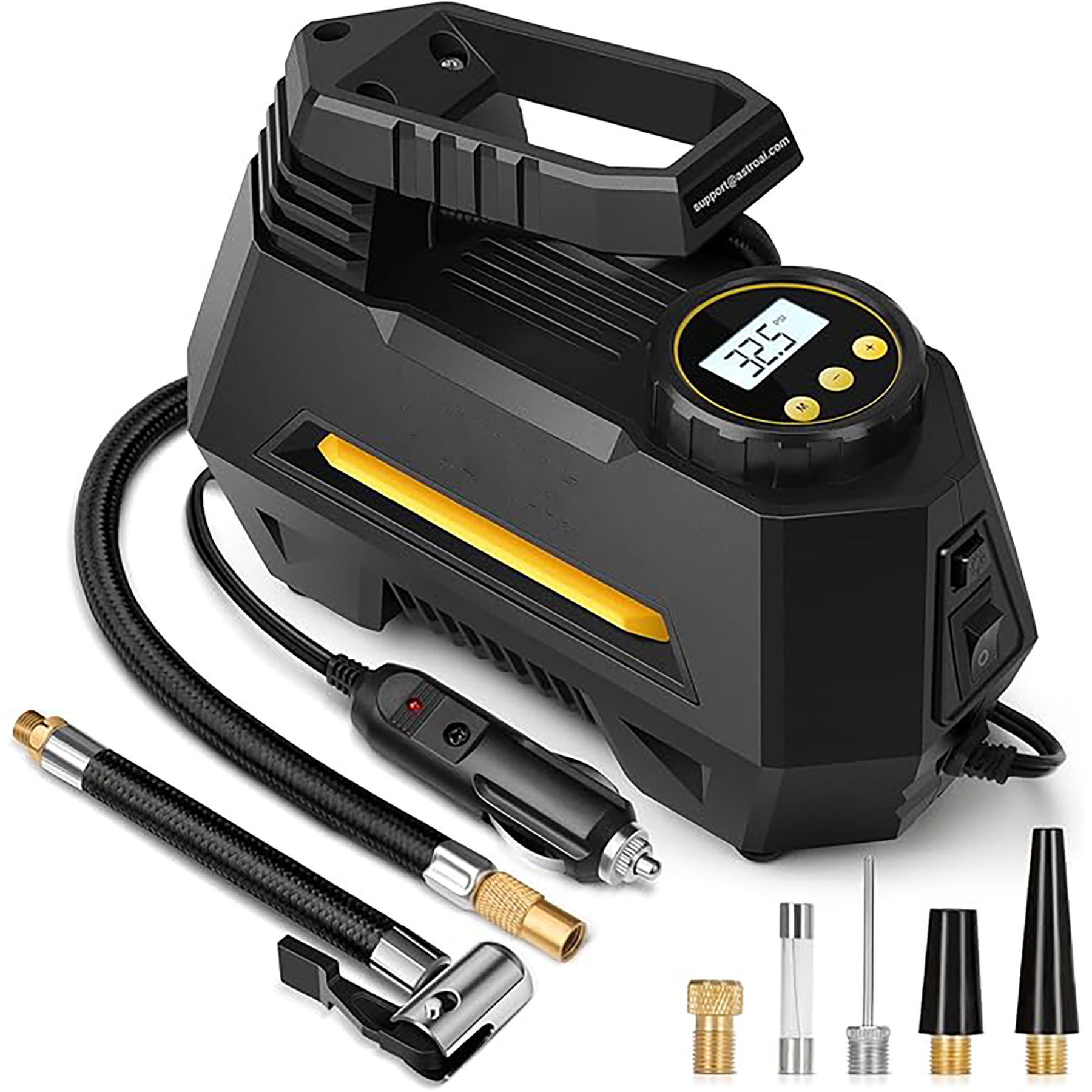 Portable Tire Inflation Air Compressor with LED Light 7
