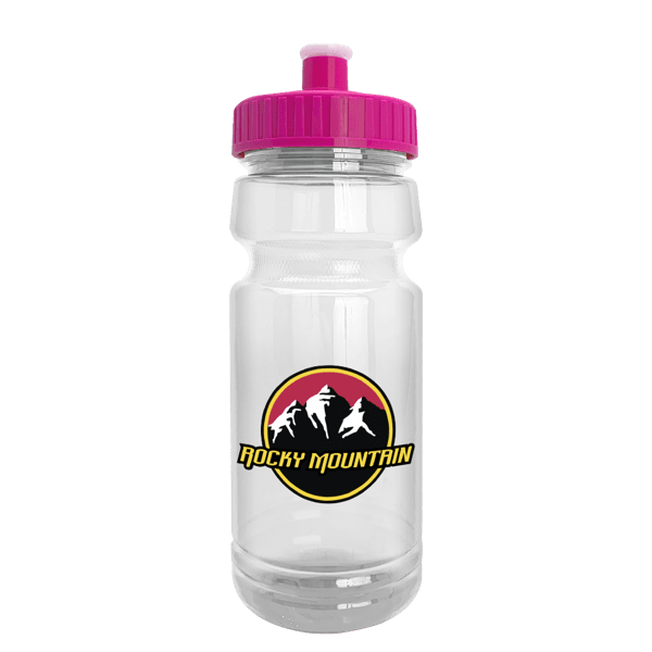 Wheely 24oz Transparent Bike Bottle w/Push-Pull Lid 82