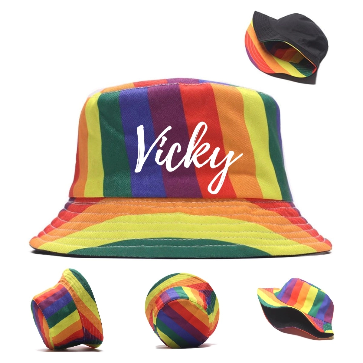 Rainbow Bucket Hat 2