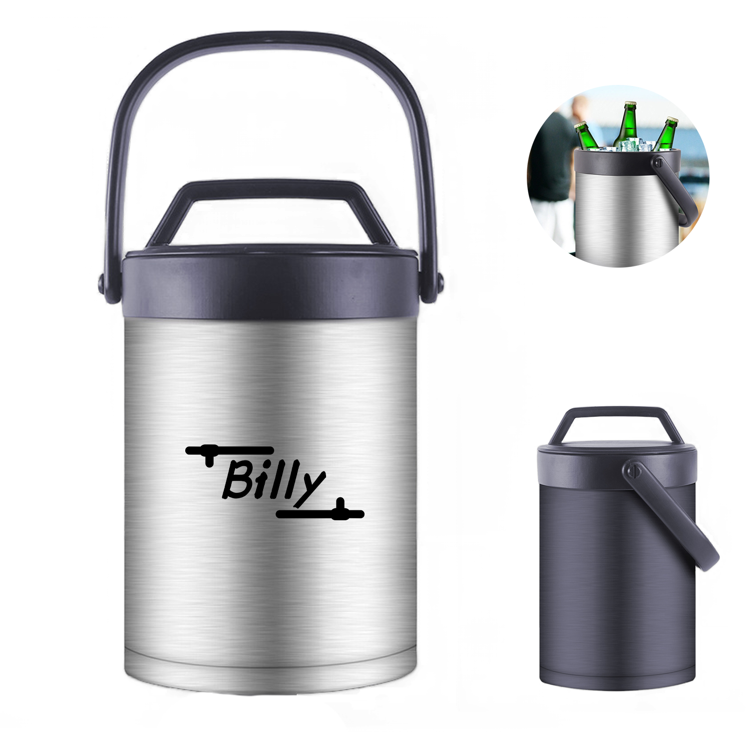 175Oz Insulated Ice Bucket 2