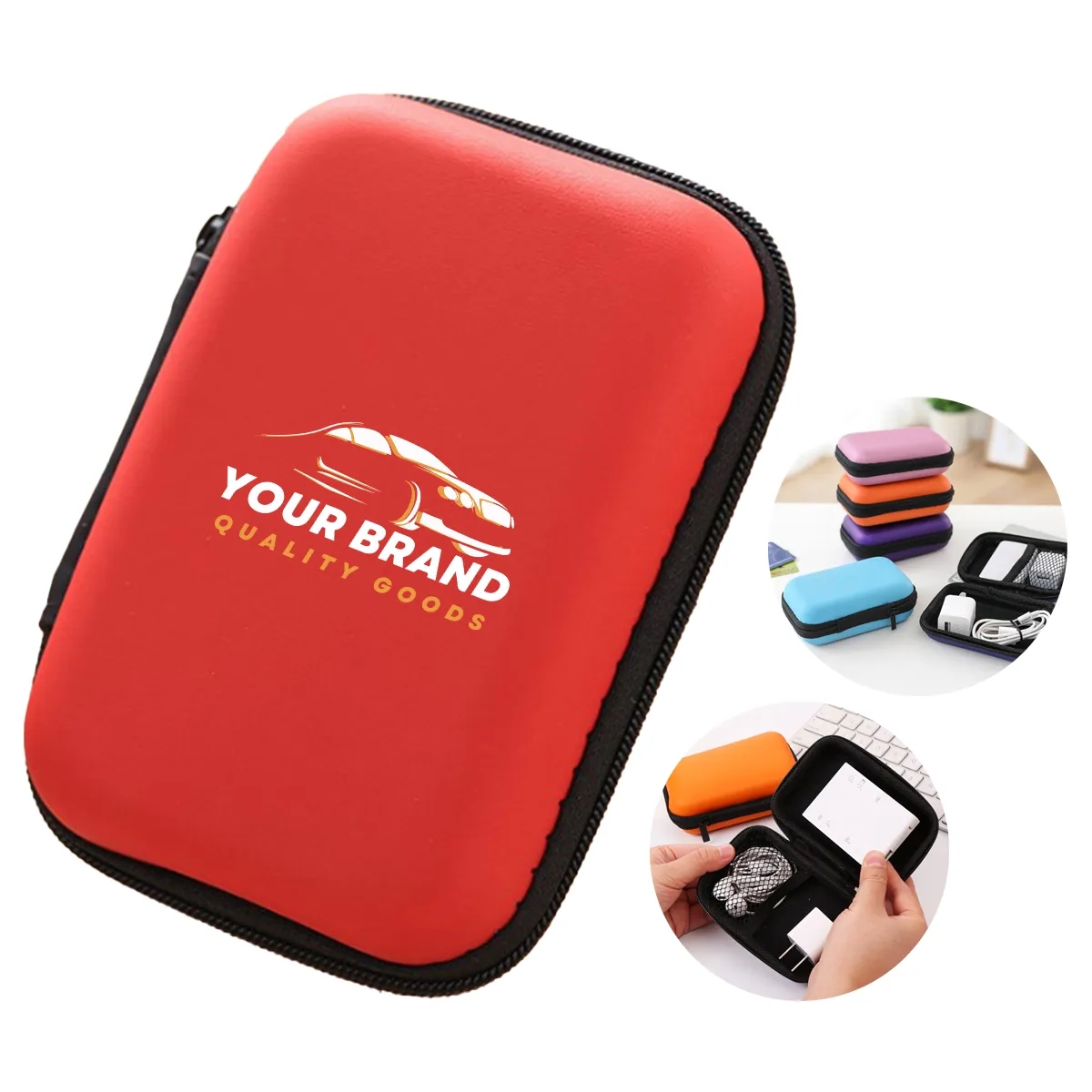 Portable Storage Bag Data Cable Charger Earphone Coin Purse 4
