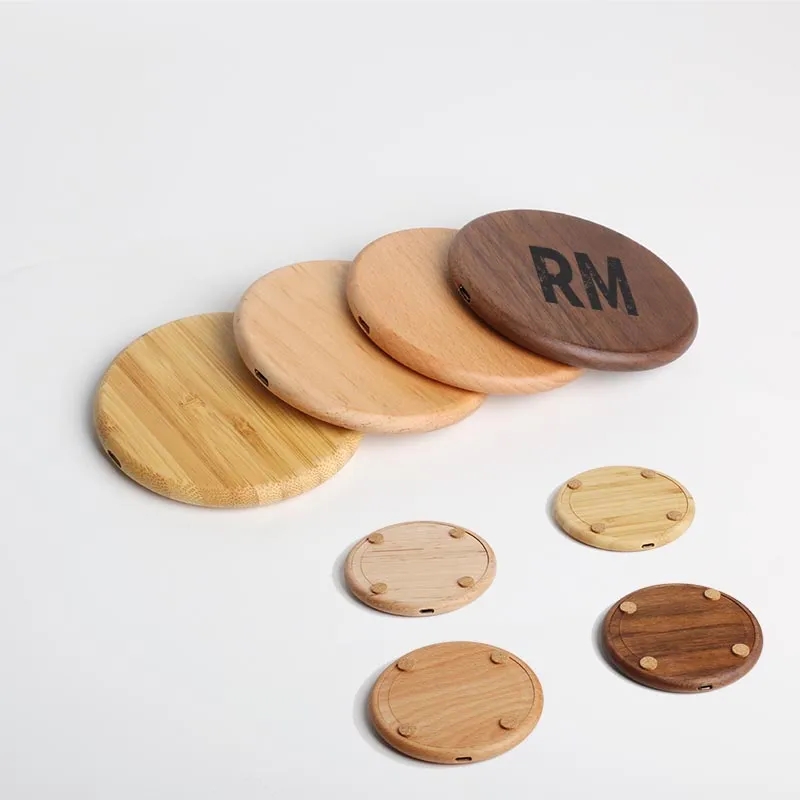 Wood 10W Wireless Charger Pad 3
